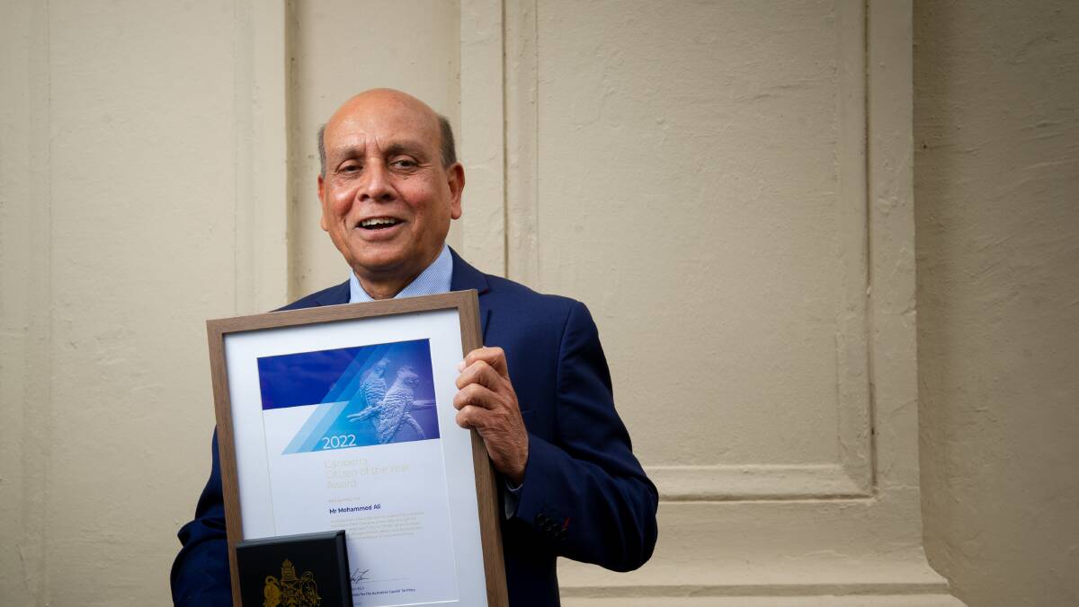 Mohammed Ali named 2022 Canberra Citizen of the Year | The Canberra Times |  Canberra, ACT