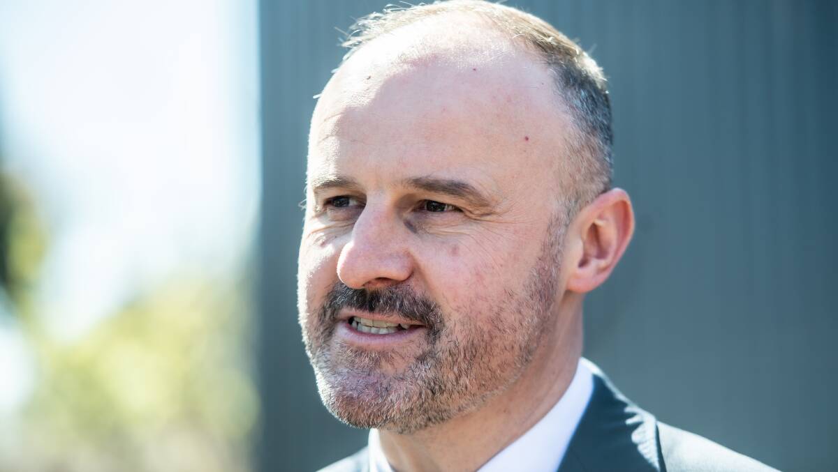 ACT Chief Minister Andrew Barr, who has denounced the Coalition's effort to overturn the ACT's drug laws. Picture by Karleen Minney