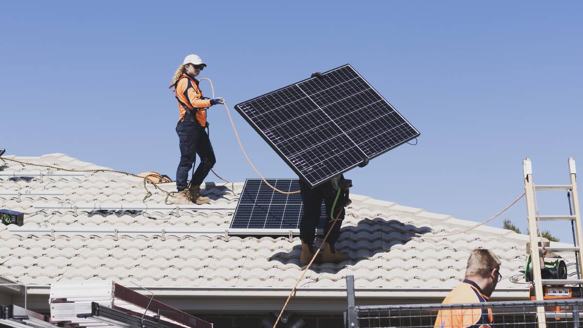 Eligibility rules for an interest-free loan scheme have changed after a rush on finance for solar panels. Picture by Dion Georgopoulos