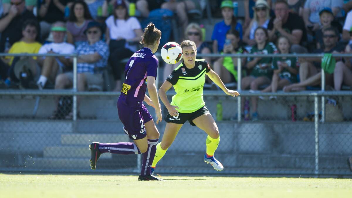 Hayley Raso was a fan favourite during two stints with Canberra. Picture by The Canberra Times