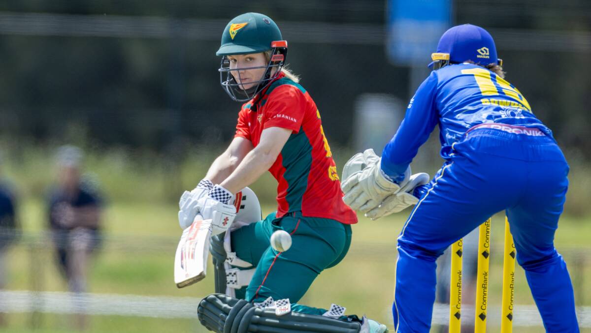 Nicola Carey played a starring role for Tasmania. Picture by Gary Ramage