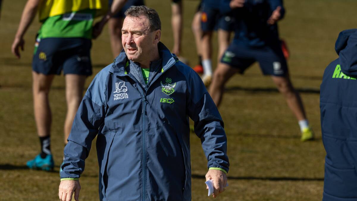 Ricky Stuart would have to balance two jobs if he took on the NSW role. Picture by Gary Ramage
