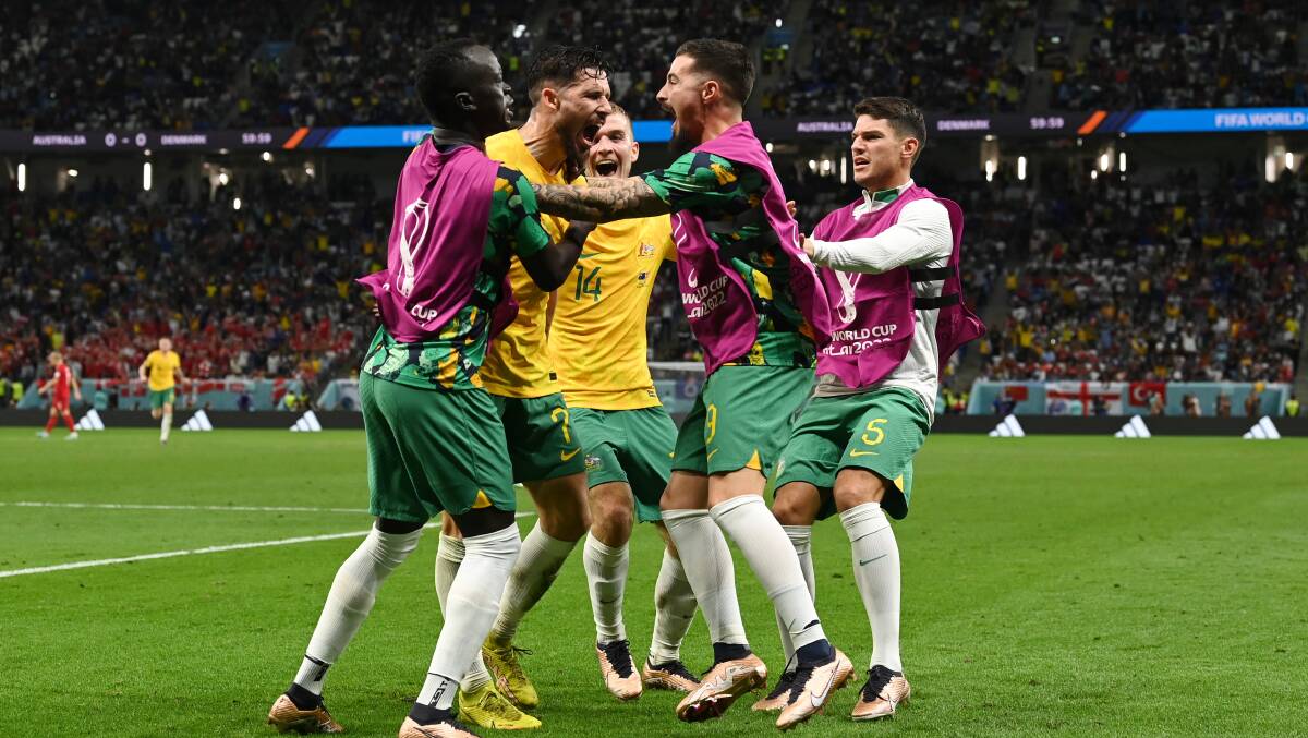 Canberra will host a live site to watch the Socceroos in the round of 16. Picture Getty Images 