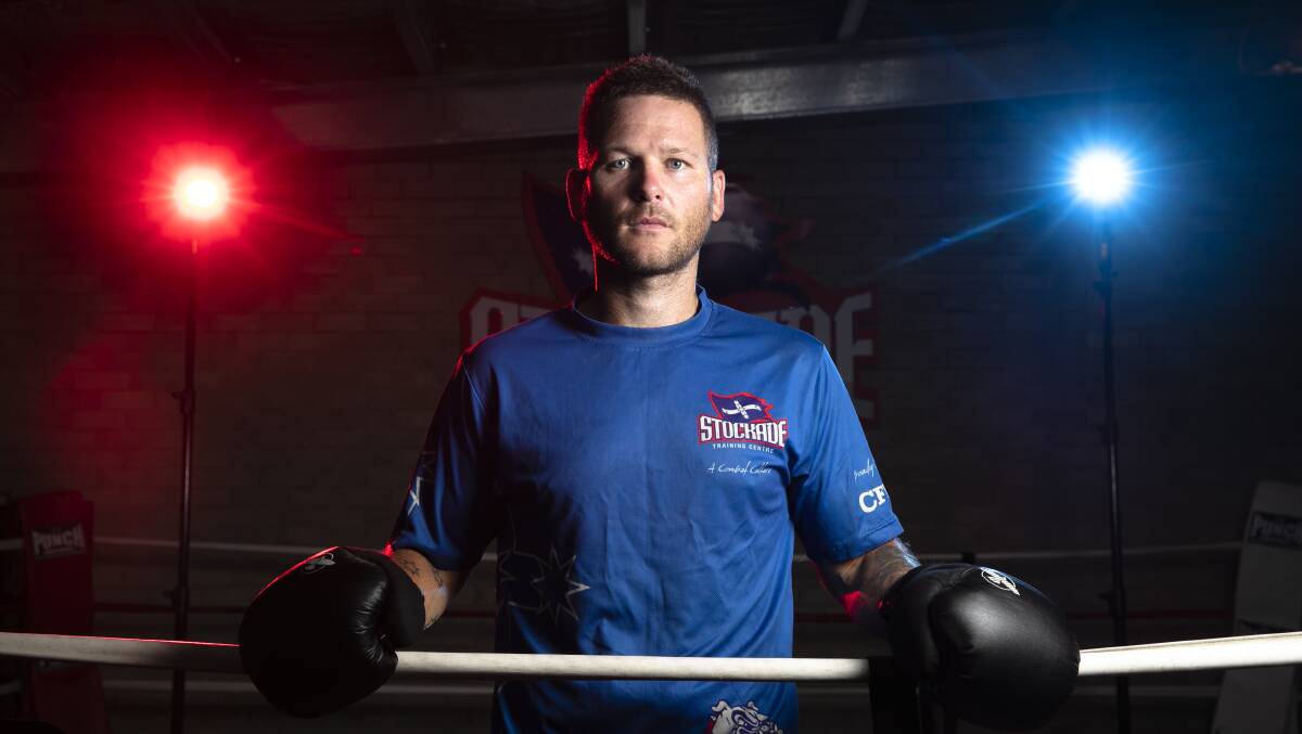 Chris Burridge fights out of the Stockade Training Centre. Picture: Keegan Carroll