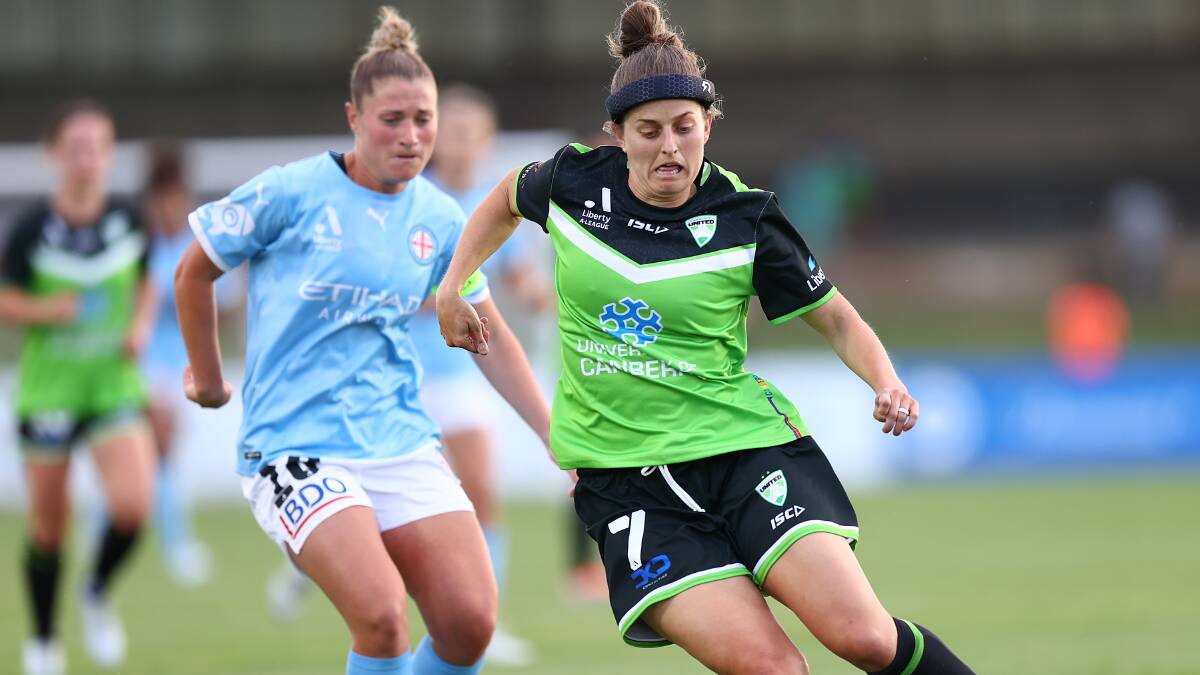 Ellie Brush made an emotional return to Canberra United on Friday night. Picture Getty