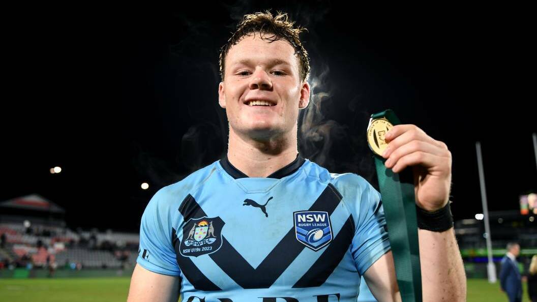 Ethan Strange was man of the match in the Under-19 State of Origin. Picture NRL Photos