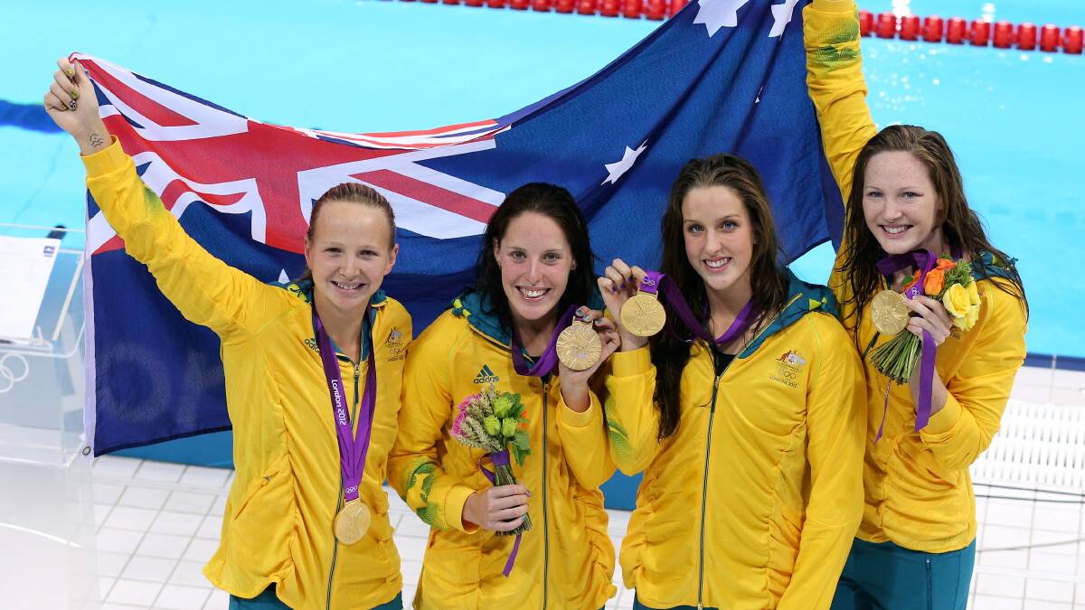 Alicia Coutts was one of Australia's golden girls at the London Games. Picture Getty Images