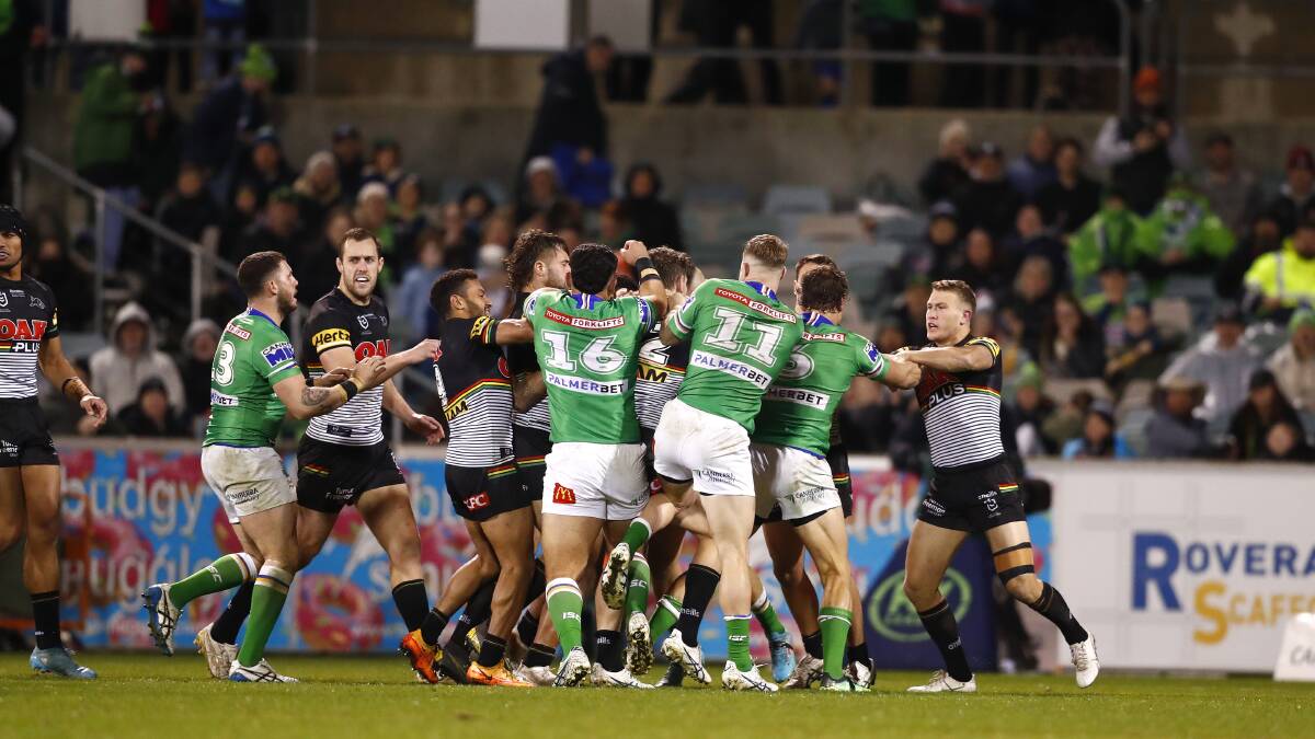 The Raiders have a budding rivalry with Penrith. Picture by Keegan Carroll