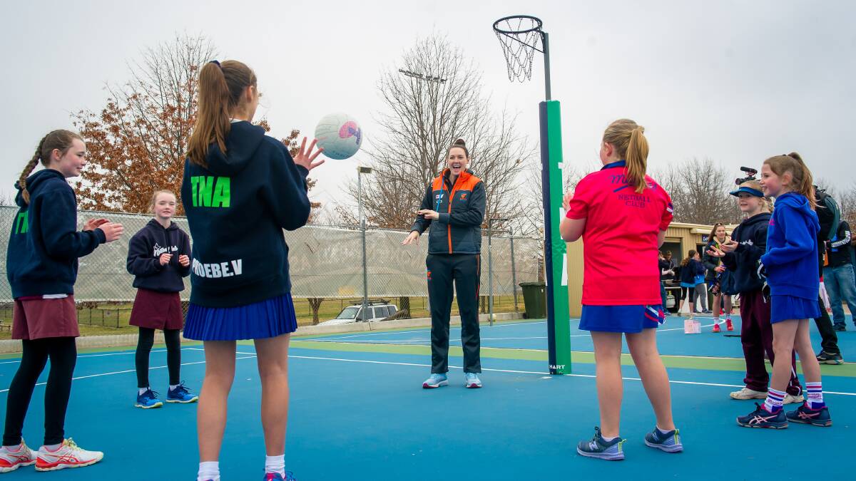 Calwell netball courts are in line for upgrades. Picture by Elesa Kurtz