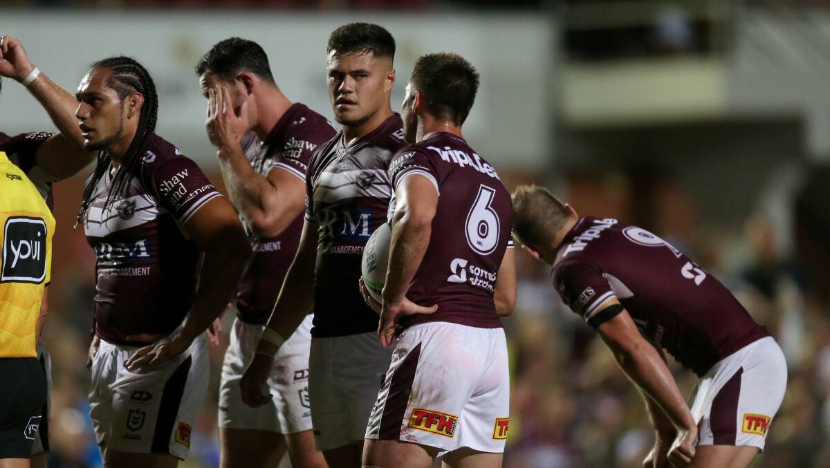 Josh Schuster's future at Manly has been clouded in recent weeks. Picture by Geoff Jones