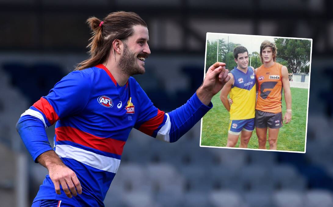 Josh Bruce has moved home to Canberra after ending his AFL career. He's keen to play alongside his brother again. Picture by Adam Trafford