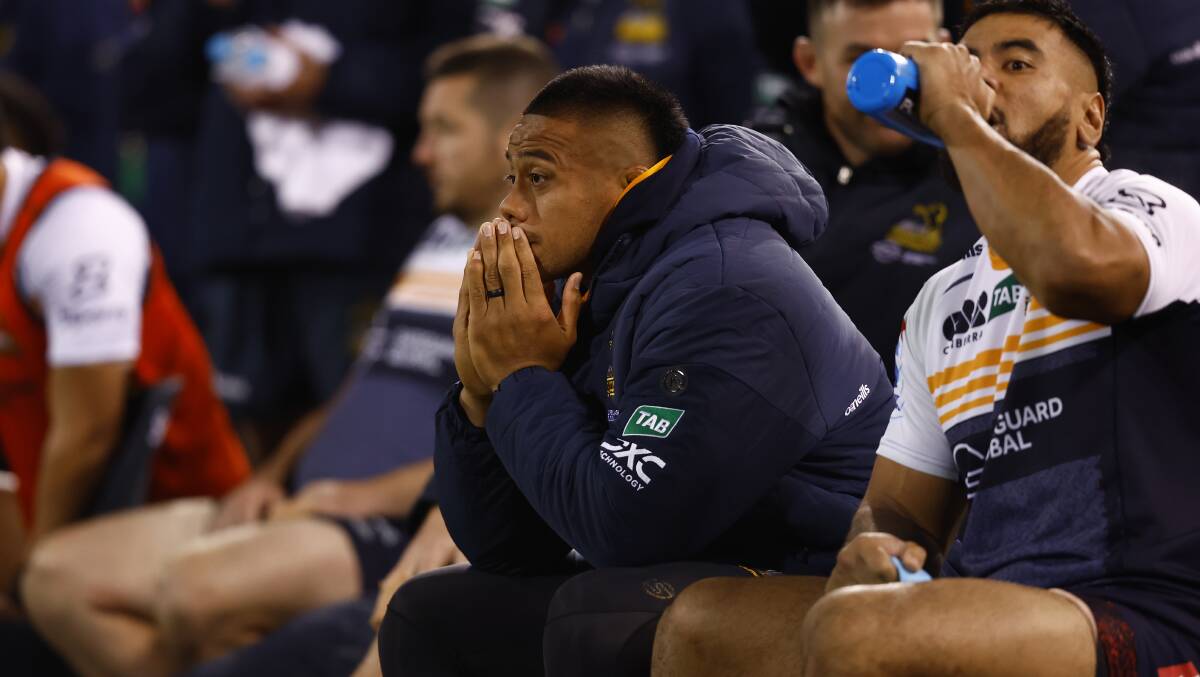 Allan Alaalatoa is sidelined with a calf injury. Picture by Keegan Carroll