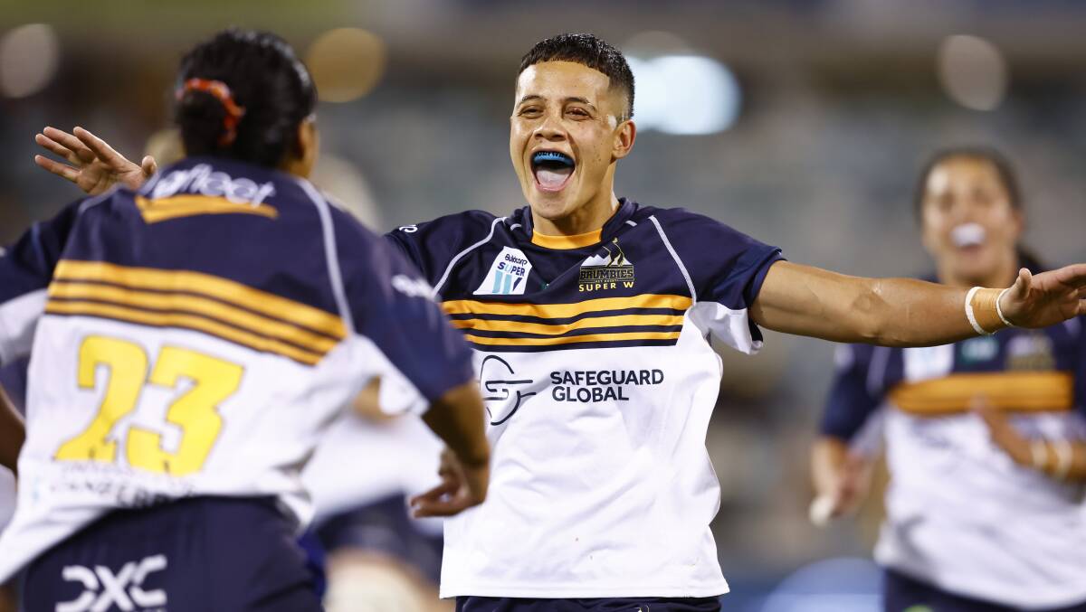 The Brumbies secured a last-gasp win. Picture by Keegan Carroll