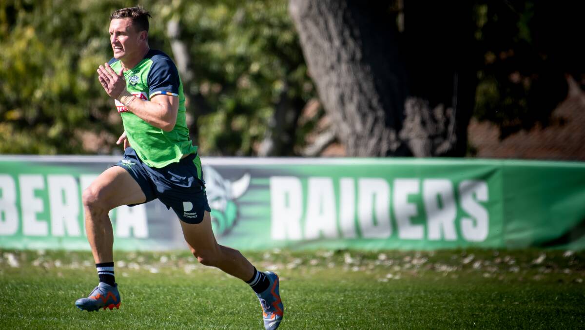 The take-off: Jack Wighton will leave Canberra for South Sydney at the end of the season. Picture by Elesa Kurtz