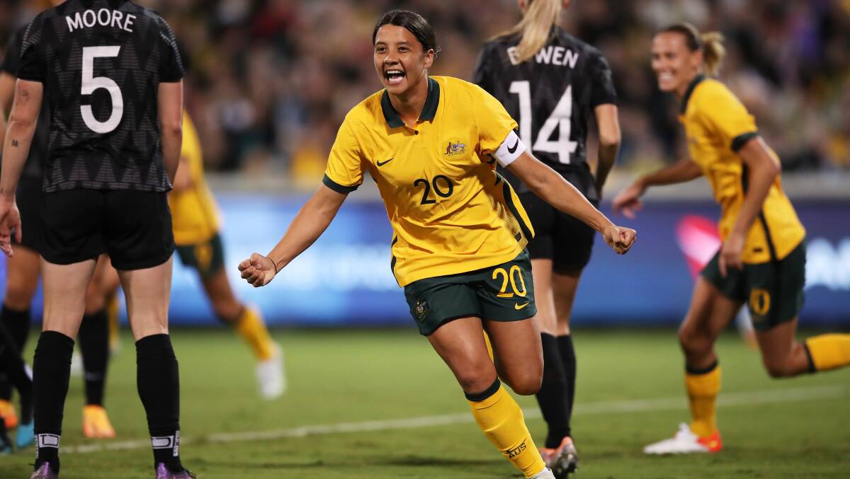 Sam Kerr has a huge role to play in the Matildas' World Cup tilt. Picture Getty Images