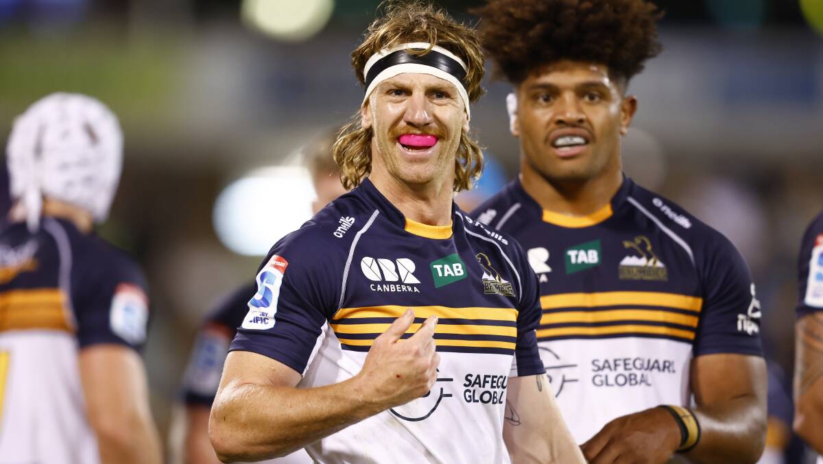 Ben O'Donnell has become a cult hero since arriving at the Brumbies. Picture by Keegan Carroll
