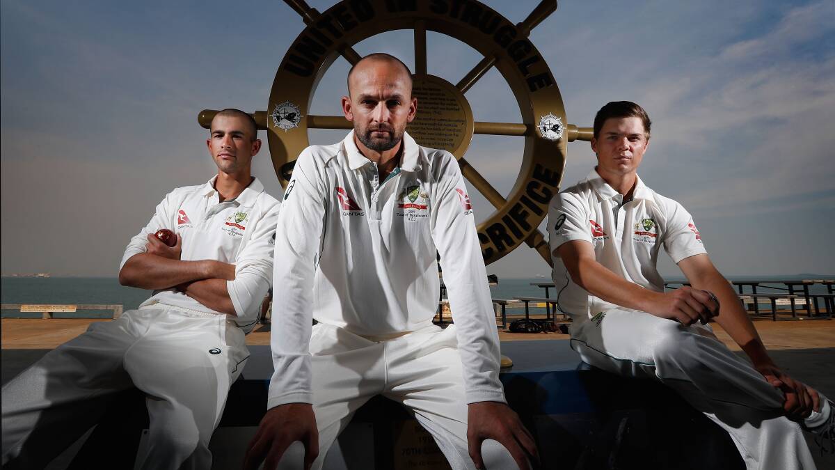 Nathan Lyon is leading an Australian spin group including Ashton Agar and Mitchell Swepson. Picture Getty Images