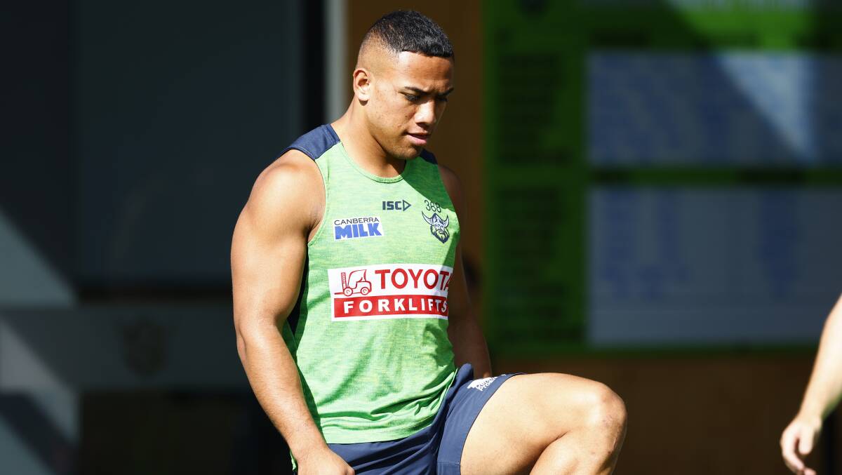 Albert Hopoate is in line for an NRL recall after Jordan Rapana was suspended for three weeks. Picture by Keegan Carroll