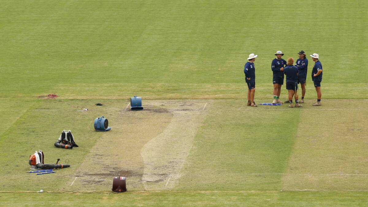 Manuka Oval has been battered by rain this season. Picture by Keegan Carroll