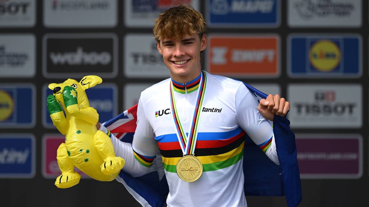 Oscar Chamberlain is part of a bright future for Australian cycling. Picture Getty Images