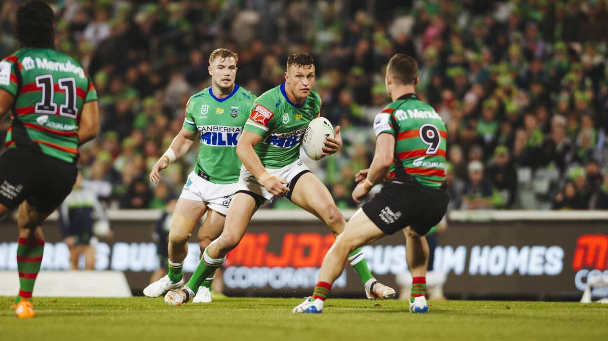 Raiders star Jack Wighton is joining South Sydney. Picture by Dion Georgopoulos