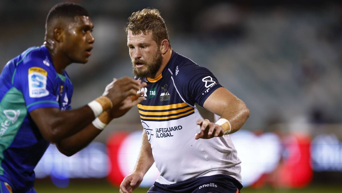 James Slipper put in a massive shift for the Brumbies against the Drua. Picture by Keegan Carroll