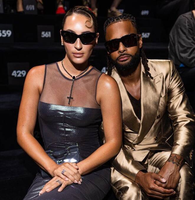 Patty and Alyssa Mills were front and centre at Milan fashion week. Picture Instagram