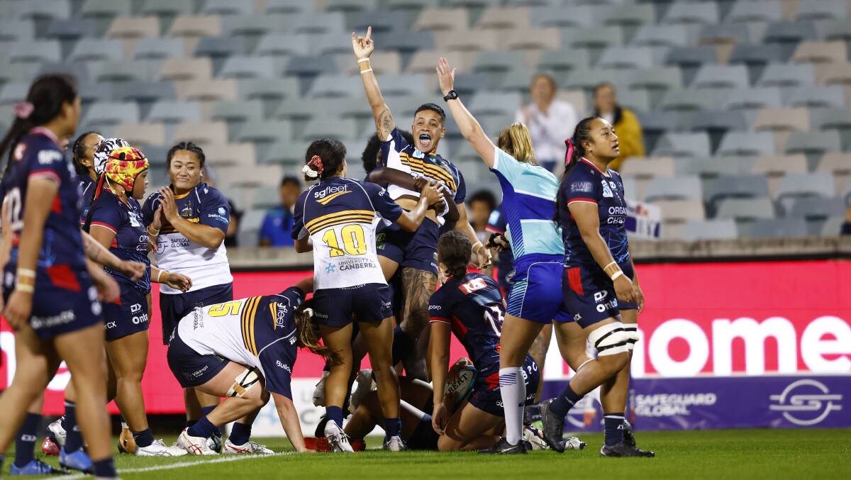 The Brumbies' finals hopes have a pulse. Picture by Keegan Carroll