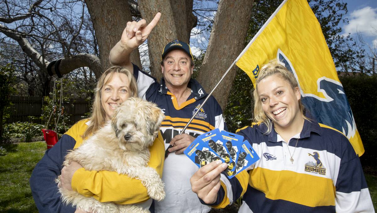 Jim Taylor's family are avid Brumbies fans. Picture by Sitthixay Ditthavong
