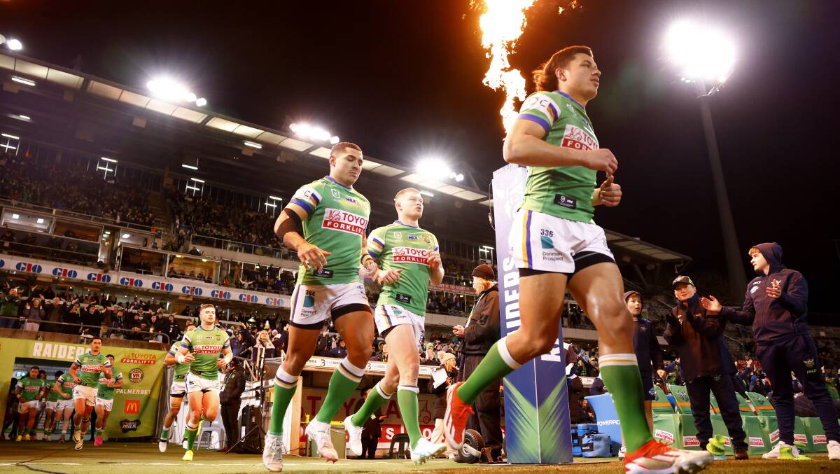The Canberra Raiders will open the NRL season in Las Vegas. Picture by Keegan Carroll