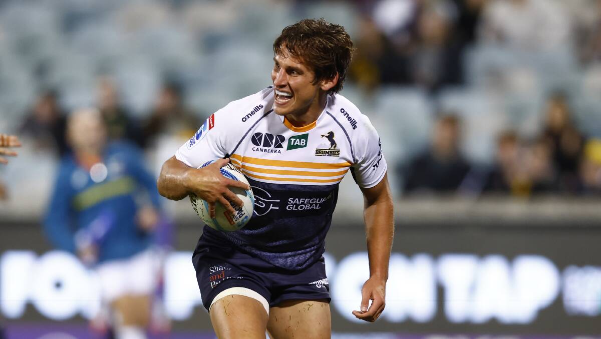 Ollie Sapsford has re-signed with the Brumbies ahead of this week's semi-final. Picture by Keegan Carroll