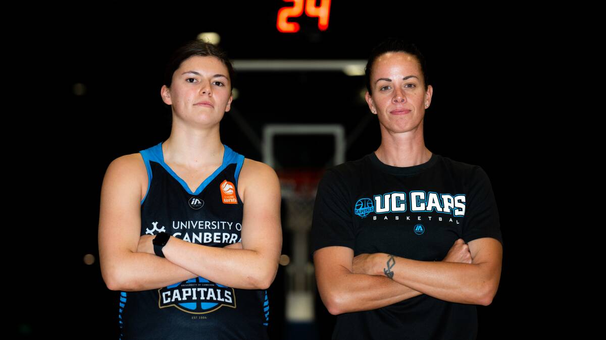 Jade Melbourne and Kristen Veal will lead the Capitals into a new WNBL season. Picture by Elesa Kurtz