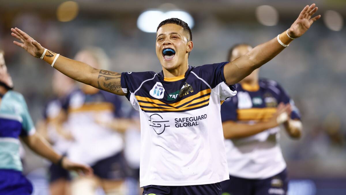 Jay Huriwai and the Brumbies have everything to play for. Picture by Keegan Carroll