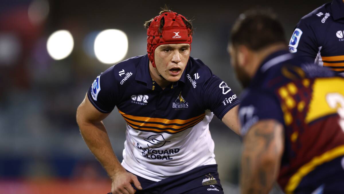 Tom Hooper is staying with the Brumbies after signing a new deal. Picture by Keegan Carroll