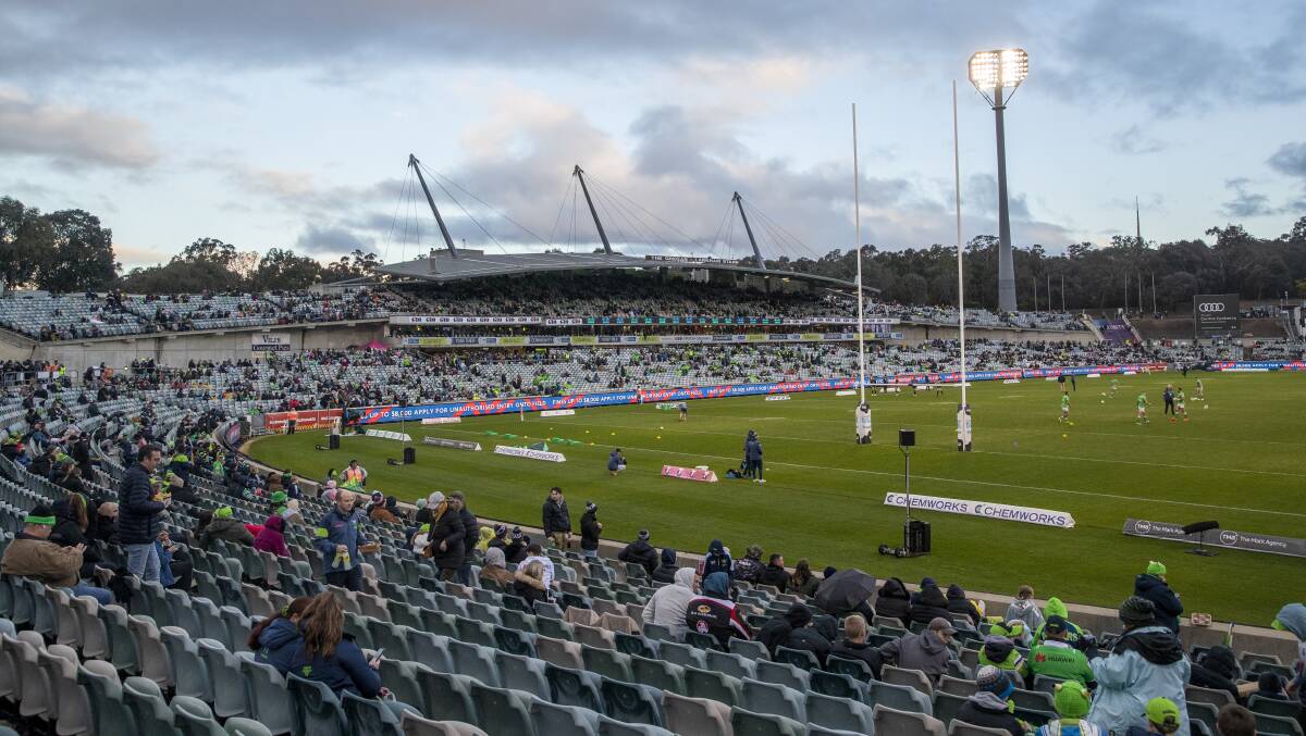 An ageing Canberra Stadium is far from the most fan-friendly venue. Picture by Keegan Carroll