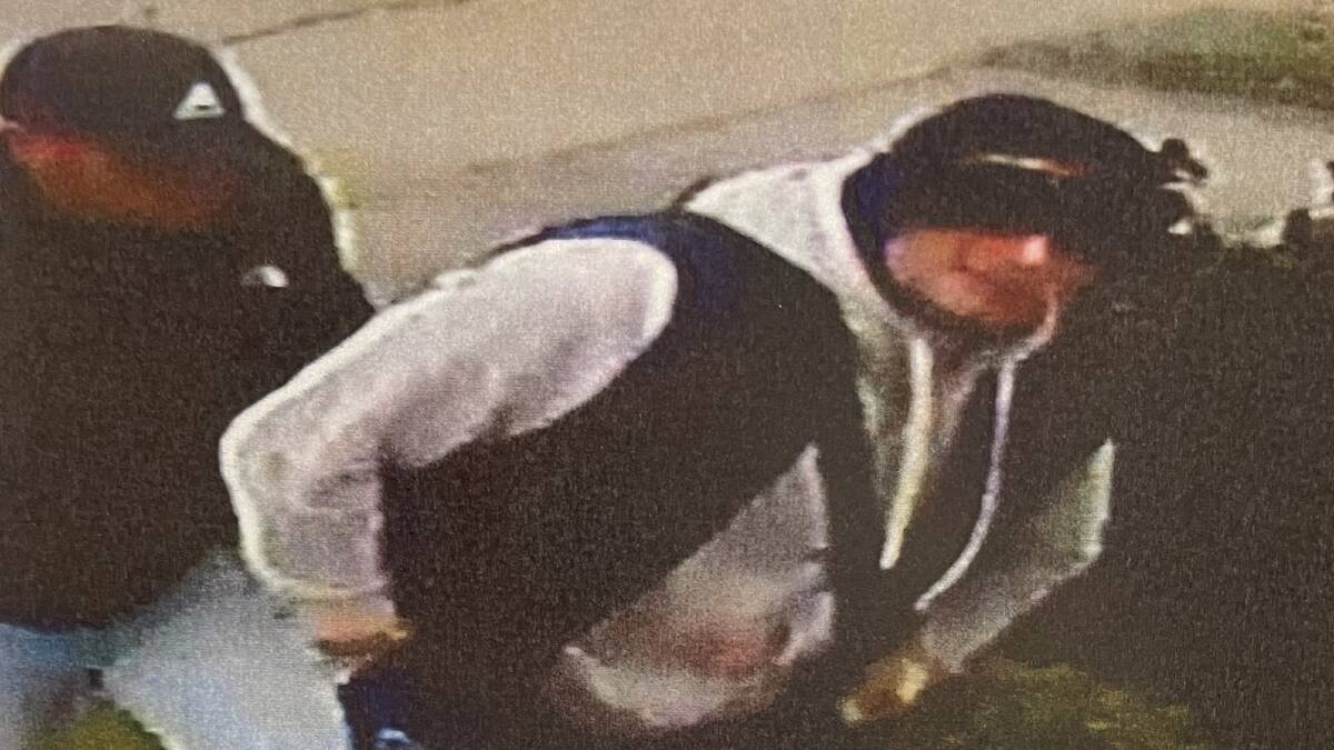 CCTV footage of the alleged burglars in Ngunnawal. Picture supplied