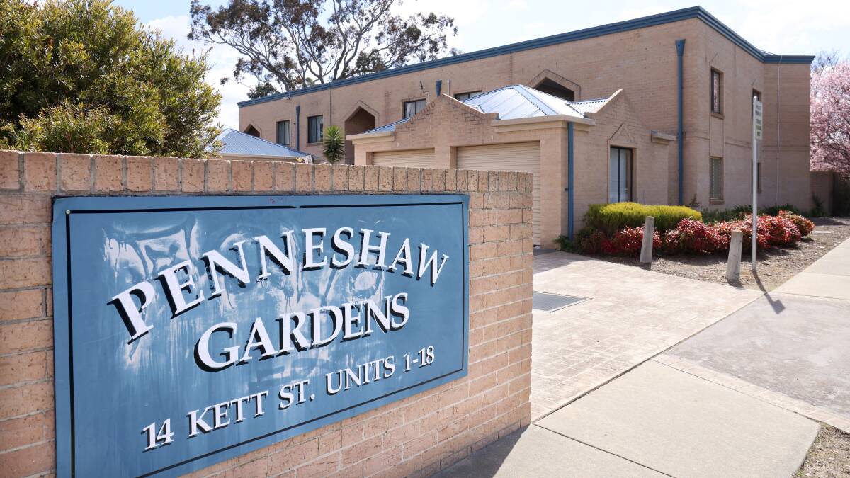 The Penneshaw Gardens unit complex in Kambah, where the murder occurred. Picture by James Croucher