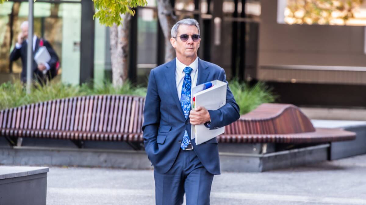 Shane Drumgold SC outside the inquiry into Bruce Lehrmann's case. Picture by Karleen Minney