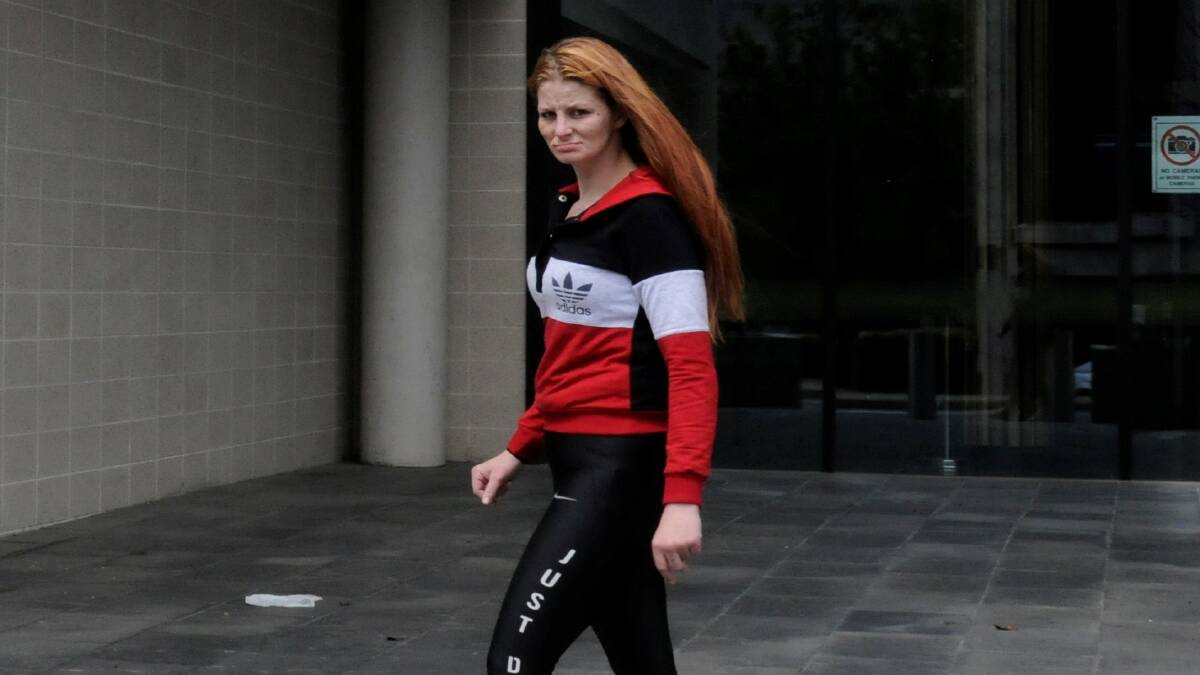 Samantha Campbell leaves court after being sentenced on Friday. Picture by Olivia Ireland