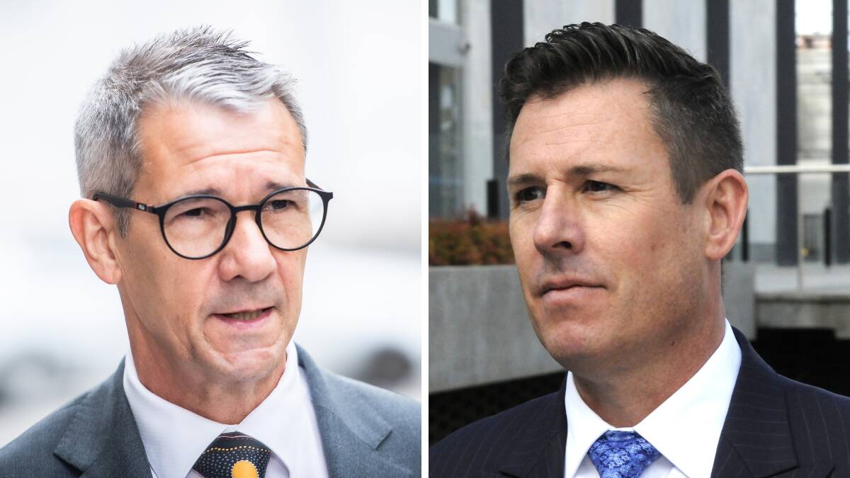Director of Public Prosecutions Shane Drumgold SC and lawyer Ben Aulich. Pictures by Karleen Minney, Blake Foden