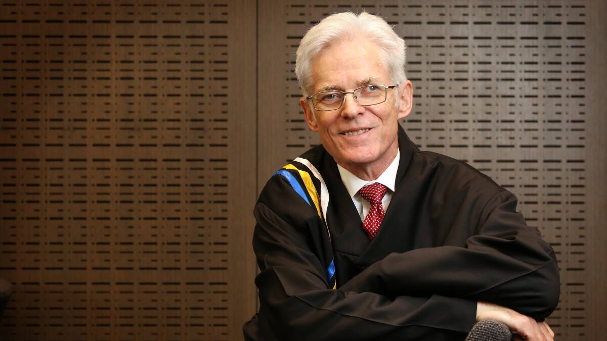 Justice Geoffrey Kennett in March, when he was sworn in as an ACT Supreme Court judge. Picture by James Croucher