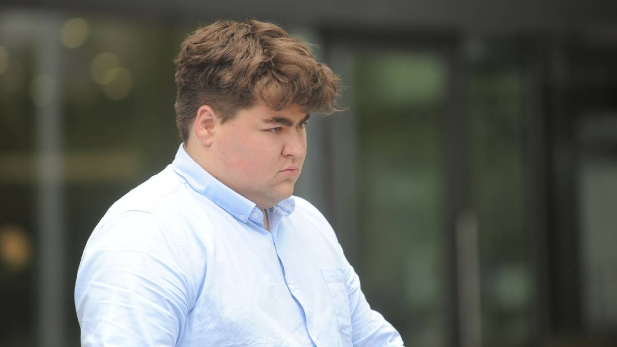 Angus Gottaas-Hughes outside court on the day he pleaded guilty. Picture by Toby Vue