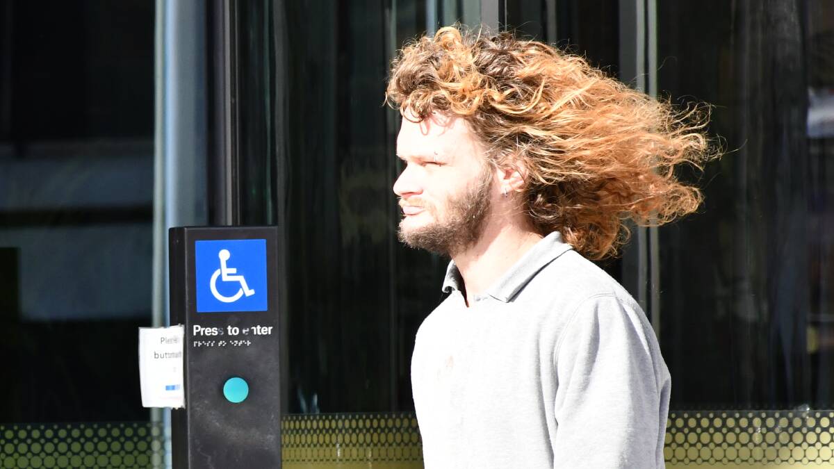 William Bushell leaves court on Monday. Picture by Blake Foden