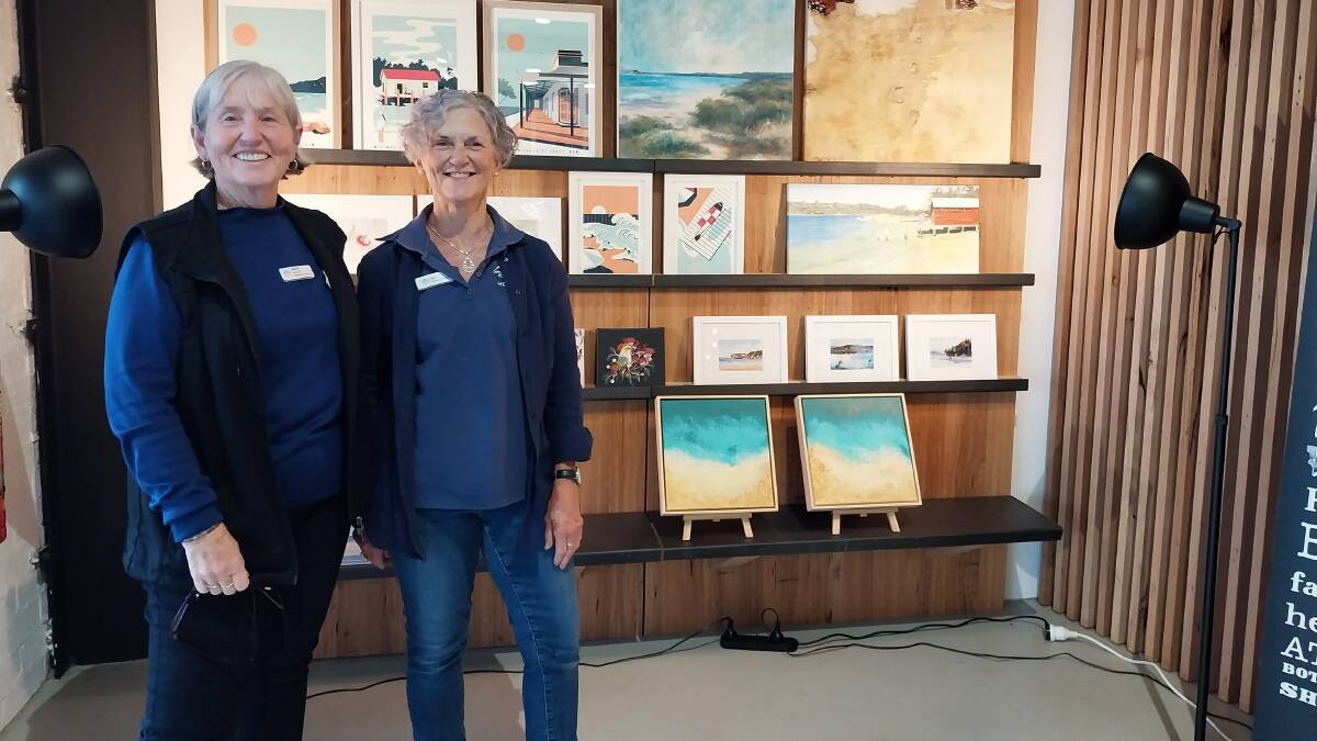 Volunteers Jackie and Jill from the Merimbula Visitor Information Centre. Picture supplied