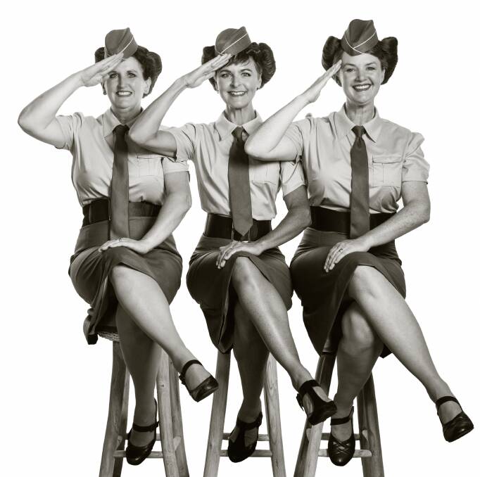 Candy McVeity, Michelle Pettigrove and Eva Mills as The Andrews Sisters.