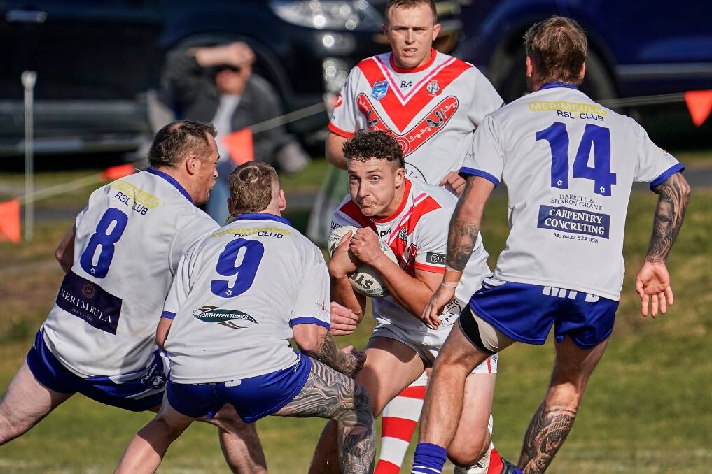 Merimbula won through to the grand final by defeating Eden last weekend, but the Tigers get another chance in this Sunday's preliminary final. Picture by Razorback Sports Photography