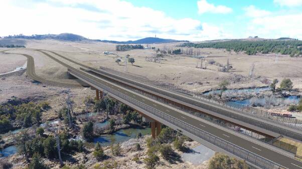 The new Molonglo River crossing will cost $174m. Picture: ACT government