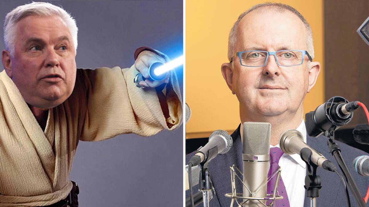 Transparency warrior-turned-Jedi Master, Rex Patrick, left, and Australian Electoral Commissioner Tom Rogers. Pictures ACM