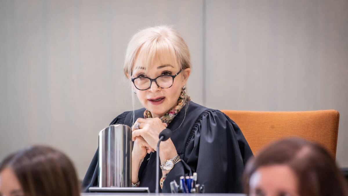 Former ACT magistrate Lisbeth Campbell, pictured at a ceremonial sitting to mark her retirement in March, will chair a new law advisory council. Picture by Karleen Minney
