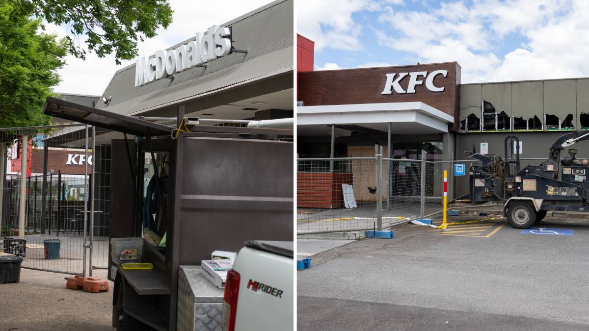 Tuggeranong's McDonald's and KFC were closed at the same time this week. Pictures by Elesa Kurtz